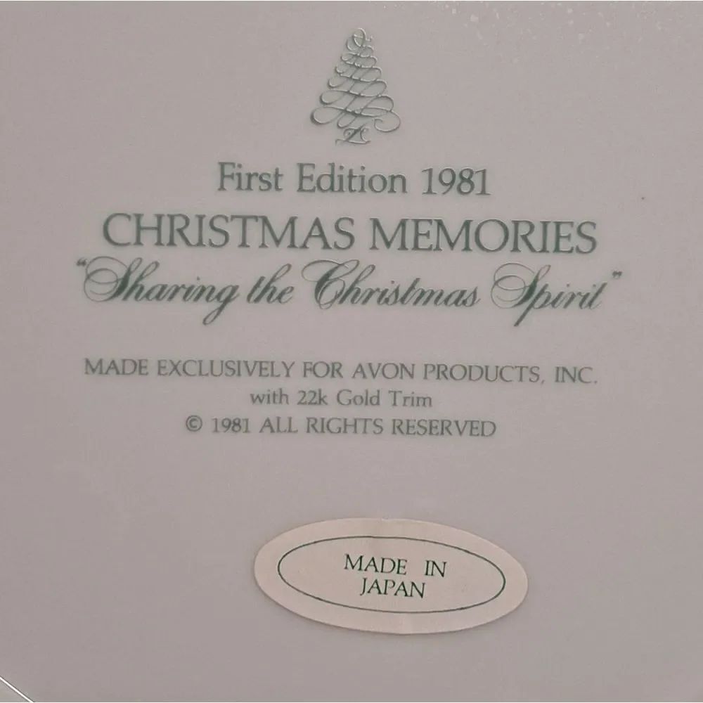 Avon Collector Plate First Edition 1981 - Picture 3 of 5